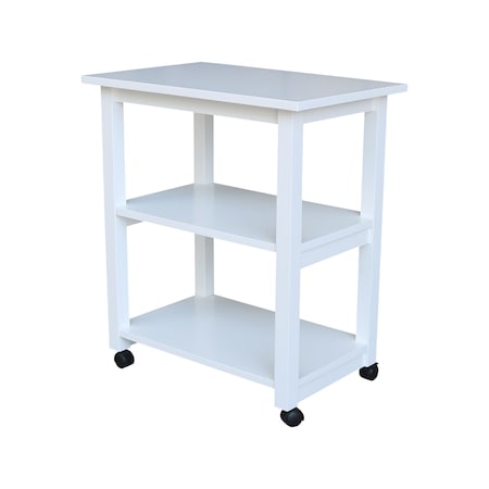 International Concepts Microwave Cart, White WC08-185
